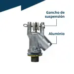 Gancho Suspensión Aluminio E40/E27
